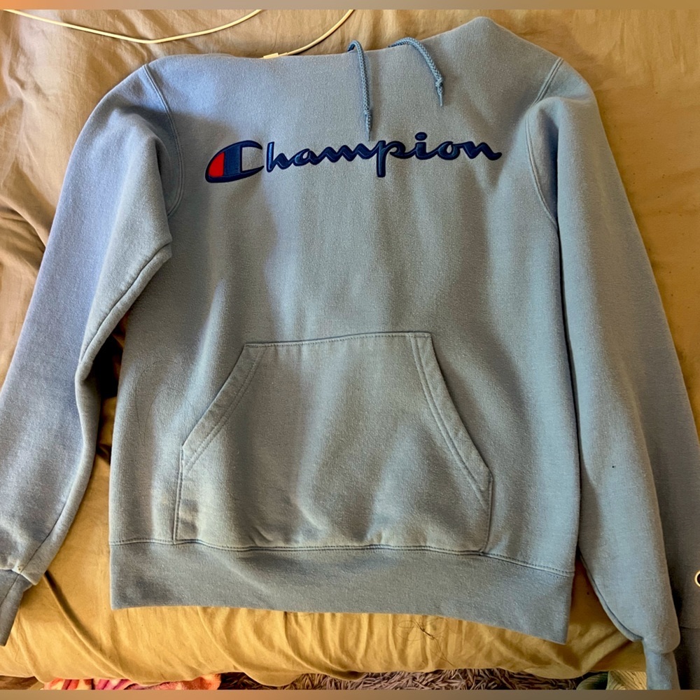 Rare University Blue Champion Reverse Hoodie